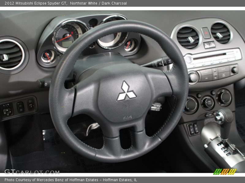 Northstar White / Dark Charcoal 2012 Mitsubishi Eclipse Spyder GT