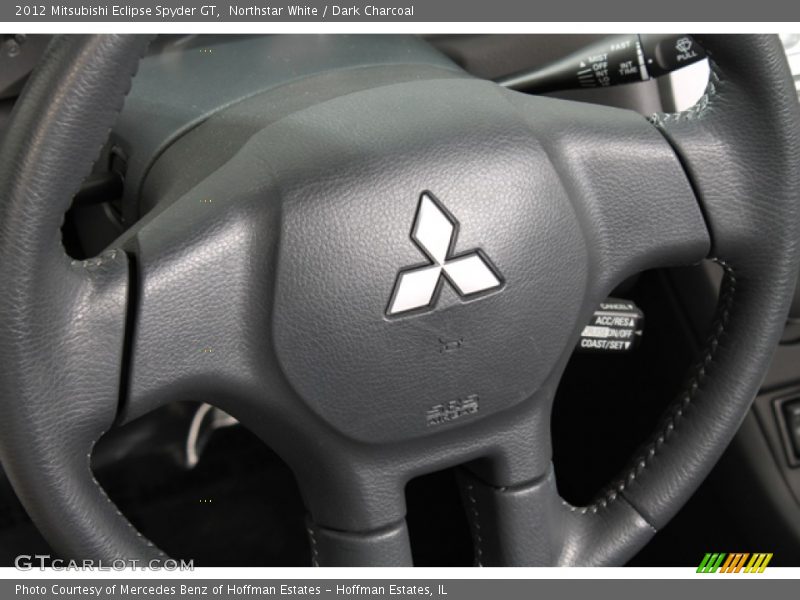 Northstar White / Dark Charcoal 2012 Mitsubishi Eclipse Spyder GT