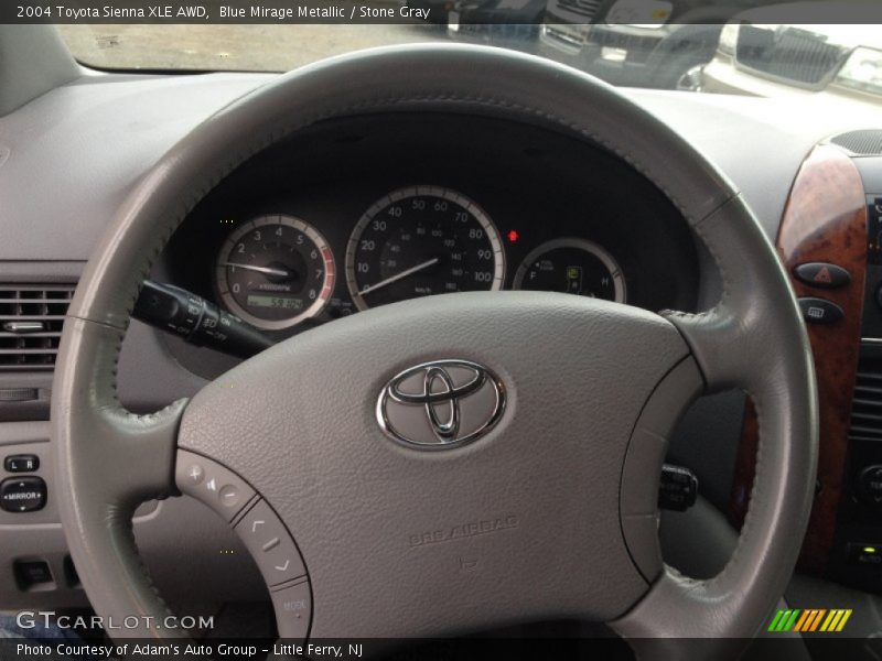 Blue Mirage Metallic / Stone Gray 2004 Toyota Sienna XLE AWD