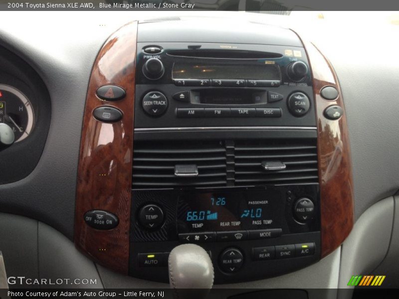 Blue Mirage Metallic / Stone Gray 2004 Toyota Sienna XLE AWD