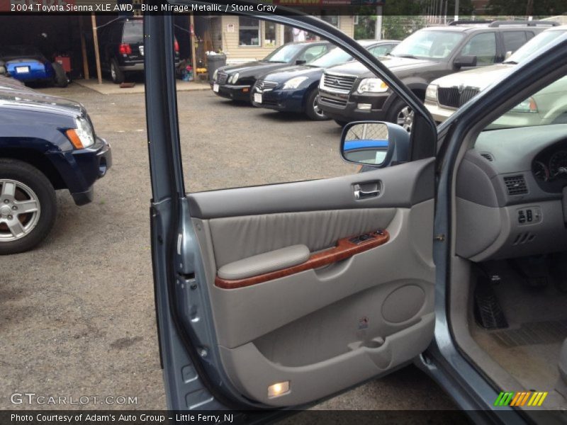 Blue Mirage Metallic / Stone Gray 2004 Toyota Sienna XLE AWD