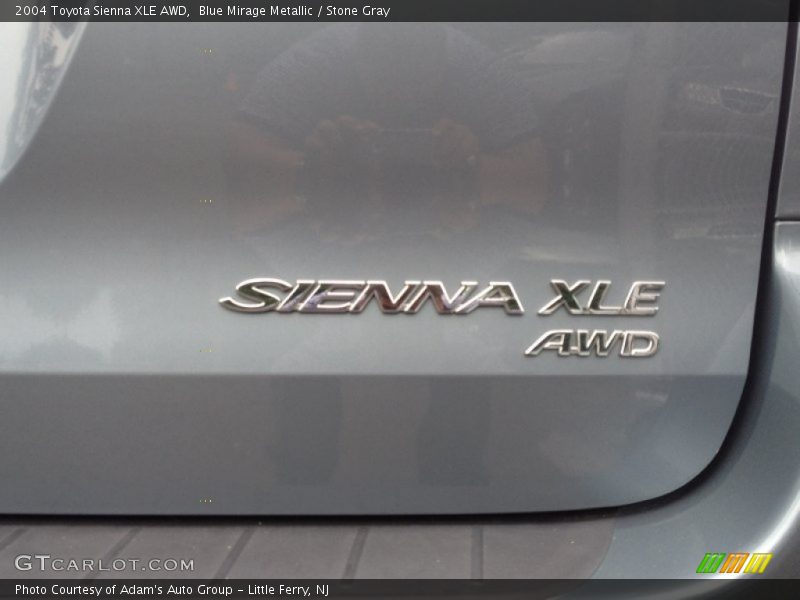 Blue Mirage Metallic / Stone Gray 2004 Toyota Sienna XLE AWD