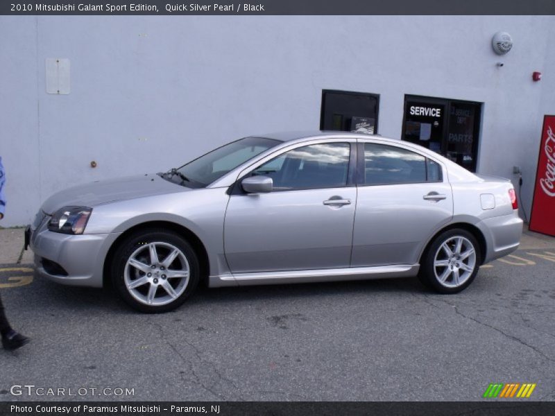 Quick Silver Pearl / Black 2010 Mitsubishi Galant Sport Edition