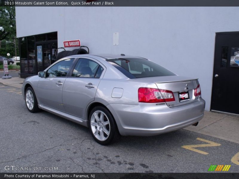 Quick Silver Pearl / Black 2010 Mitsubishi Galant Sport Edition