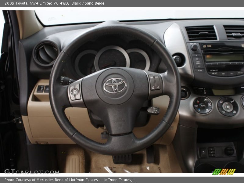 Black / Sand Beige 2009 Toyota RAV4 Limited V6 4WD