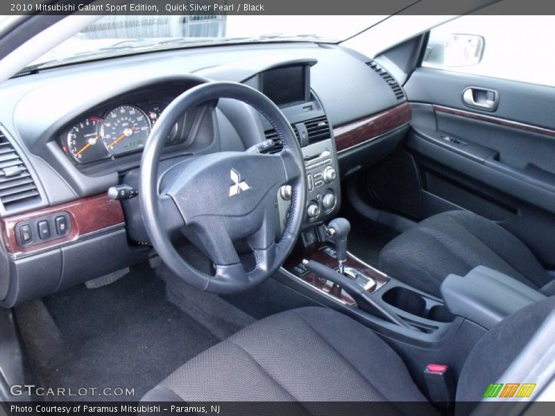 Quick Silver Pearl / Black 2010 Mitsubishi Galant Sport Edition