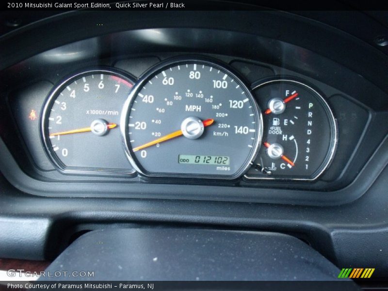 Quick Silver Pearl / Black 2010 Mitsubishi Galant Sport Edition