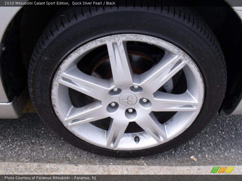 Quick Silver Pearl / Black 2010 Mitsubishi Galant Sport Edition
