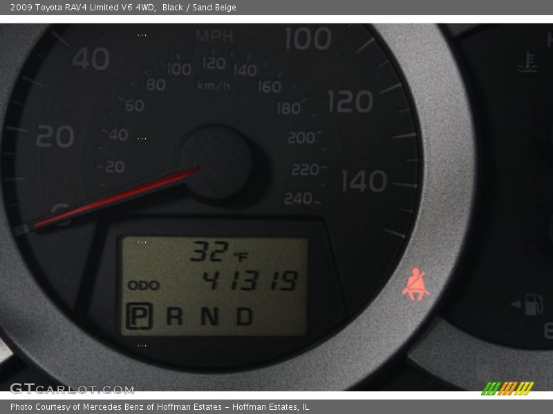 Black / Sand Beige 2009 Toyota RAV4 Limited V6 4WD