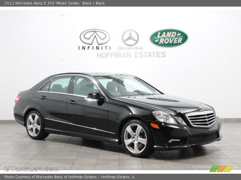 Black / Black 2011 Mercedes-Benz E 350 4Matic Sedan