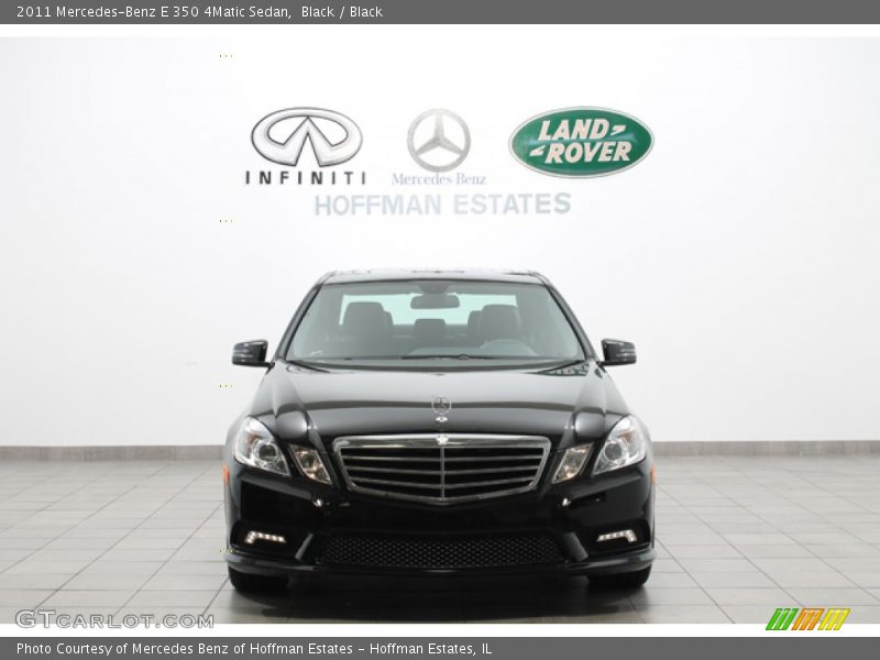 Black / Black 2011 Mercedes-Benz E 350 4Matic Sedan