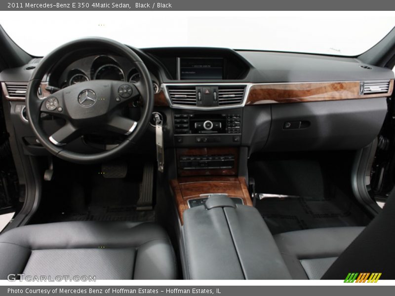 Black / Black 2011 Mercedes-Benz E 350 4Matic Sedan