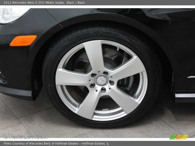 Black / Black 2011 Mercedes-Benz E 350 4Matic Sedan