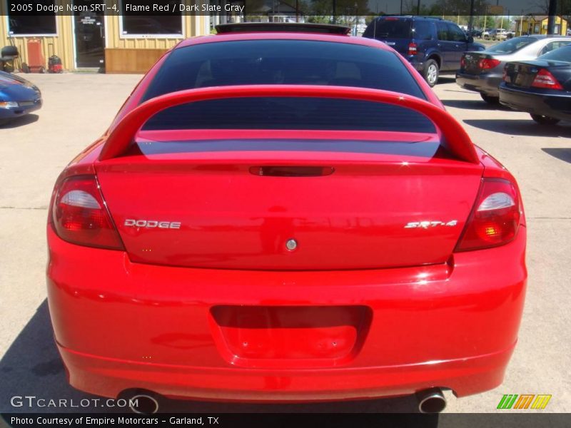 Flame Red / Dark Slate Gray 2005 Dodge Neon SRT-4