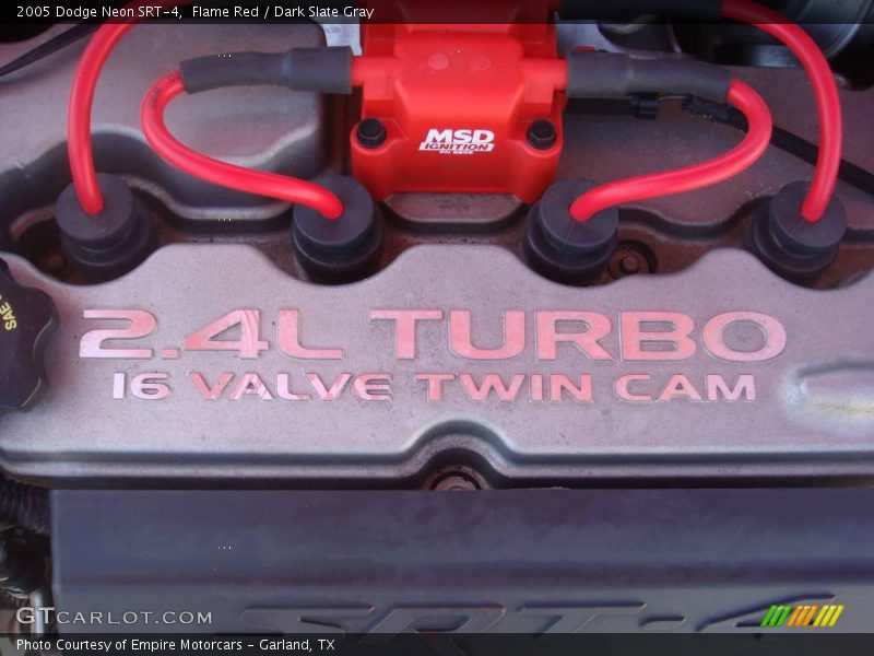 Flame Red / Dark Slate Gray 2005 Dodge Neon SRT-4