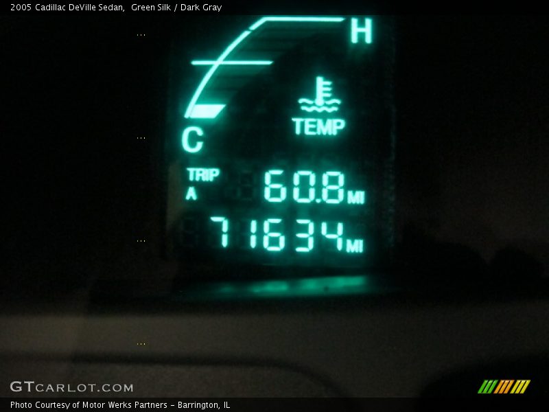 Green Silk / Dark Gray 2005 Cadillac DeVille Sedan