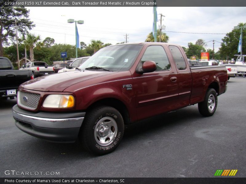 Dark Toreador Red Metallic / Medium Graphite 1999 Ford F150 XLT Extended Cab