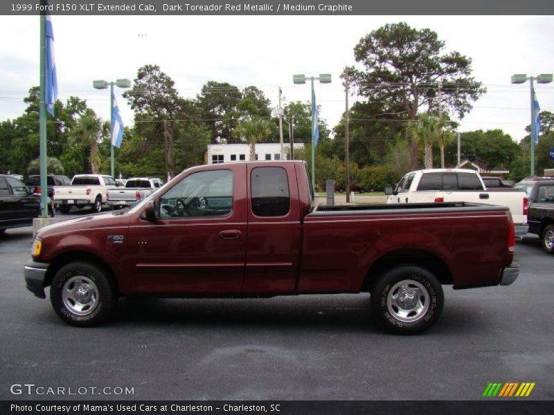 Dark Toreador Red Metallic / Medium Graphite 1999 Ford F150 XLT Extended Cab