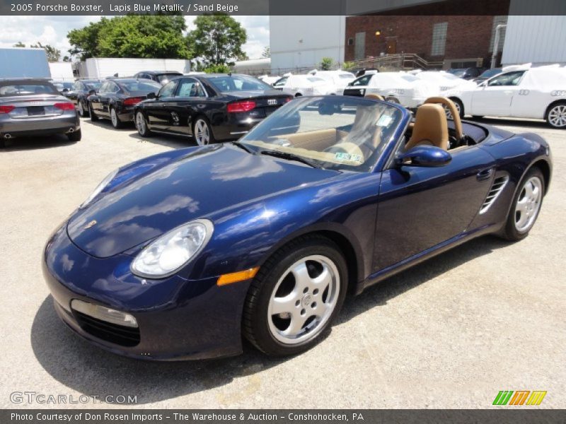 Lapis Blue Metallic / Sand Beige 2005 Porsche Boxster