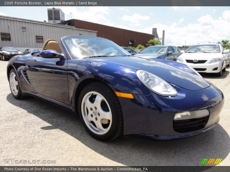 Lapis Blue Metallic / Sand Beige 2005 Porsche Boxster