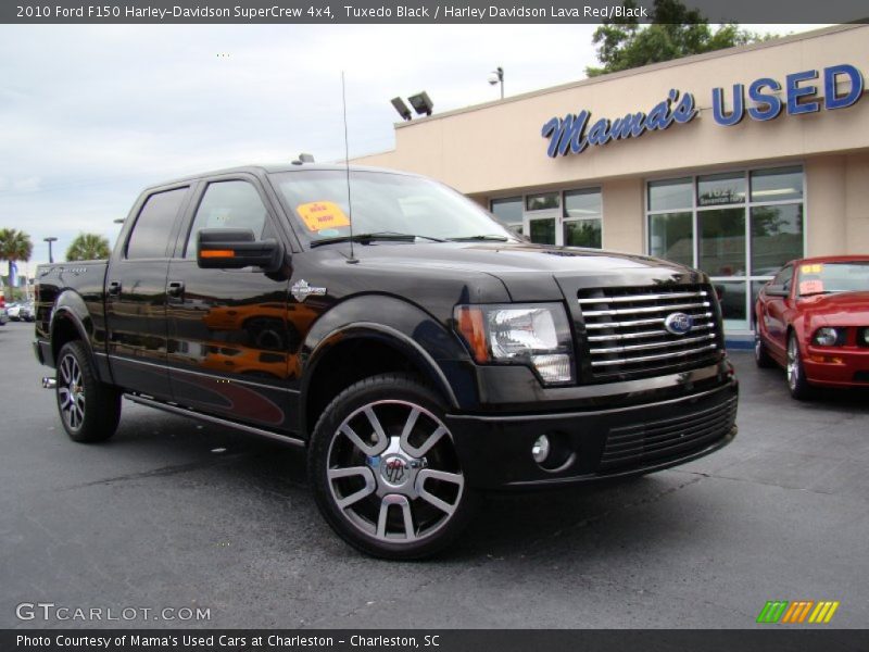 Tuxedo Black / Harley Davidson Lava Red/Black 2010 Ford F150 Harley-Davidson SuperCrew 4x4