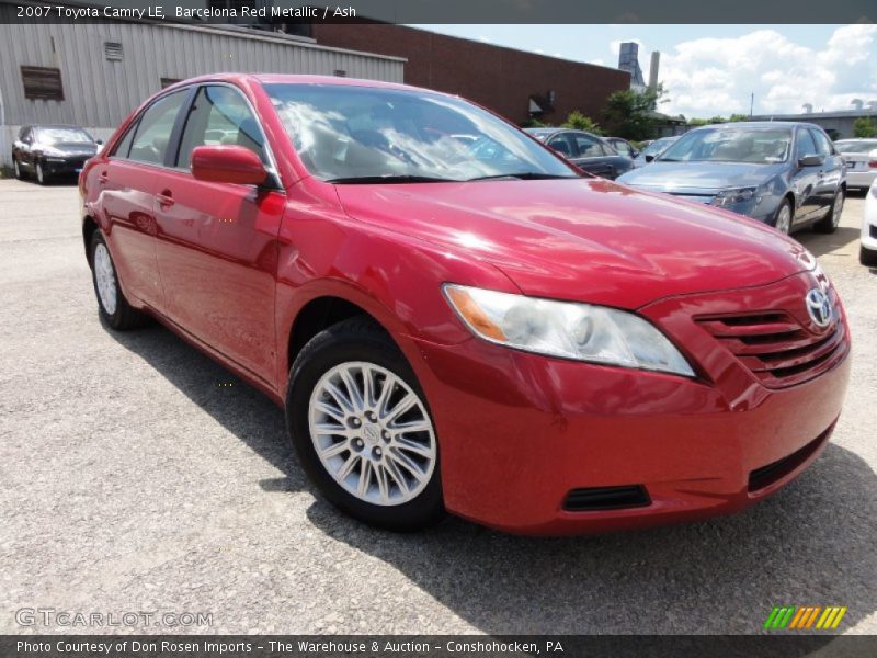 Barcelona Red Metallic / Ash 2007 Toyota Camry LE