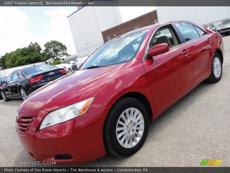 Barcelona Red Metallic / Ash 2007 Toyota Camry LE