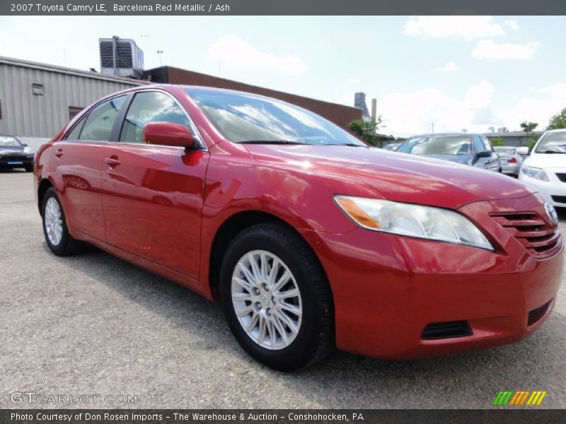 Barcelona Red Metallic / Ash 2007 Toyota Camry LE