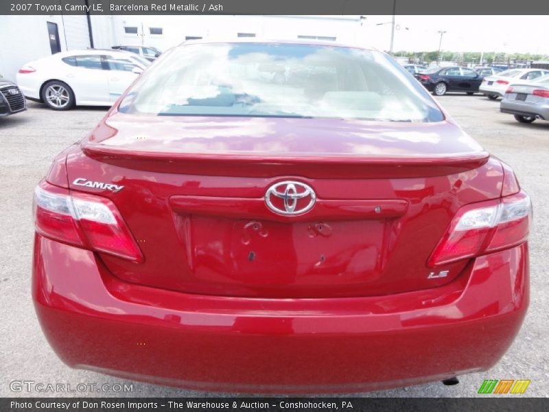 Barcelona Red Metallic / Ash 2007 Toyota Camry LE
