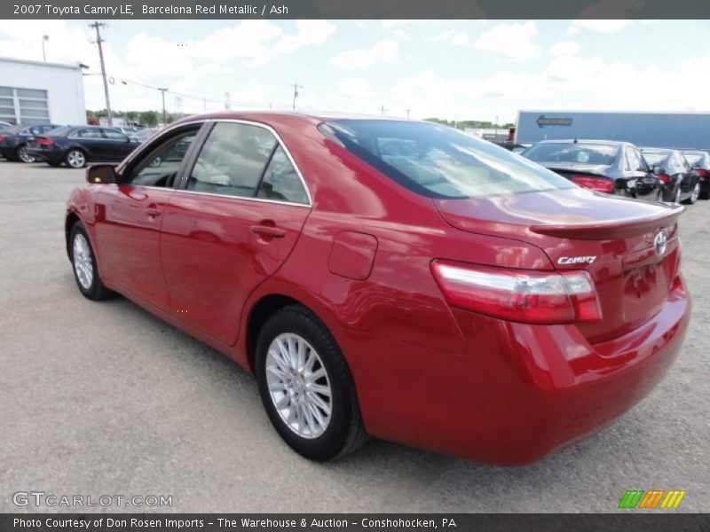 Barcelona Red Metallic / Ash 2007 Toyota Camry LE