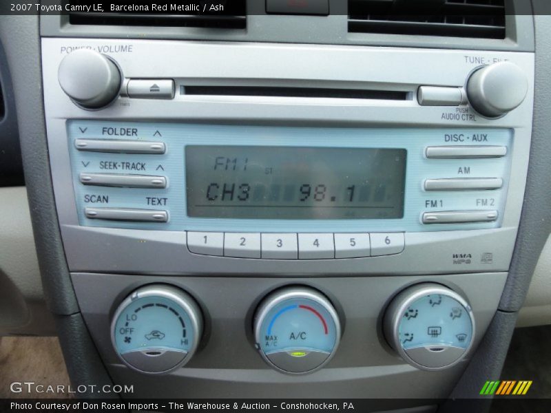 Barcelona Red Metallic / Ash 2007 Toyota Camry LE