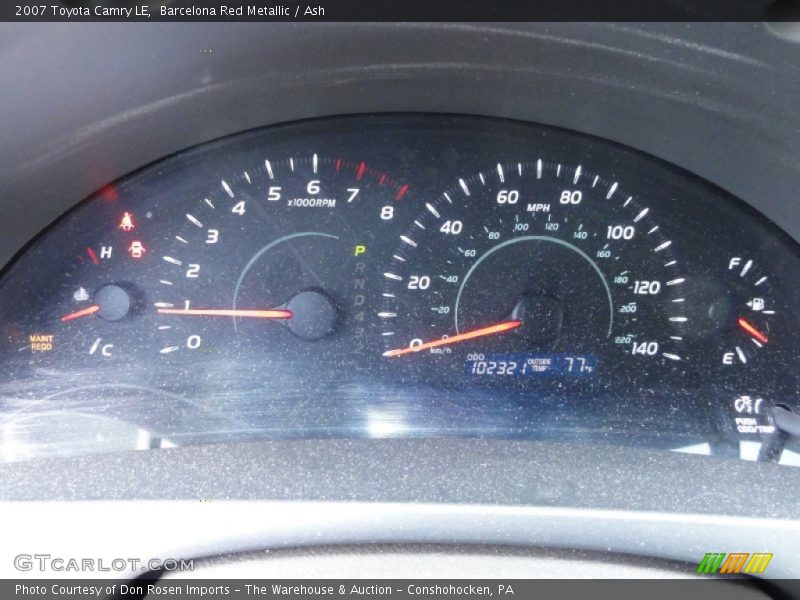 Barcelona Red Metallic / Ash 2007 Toyota Camry LE