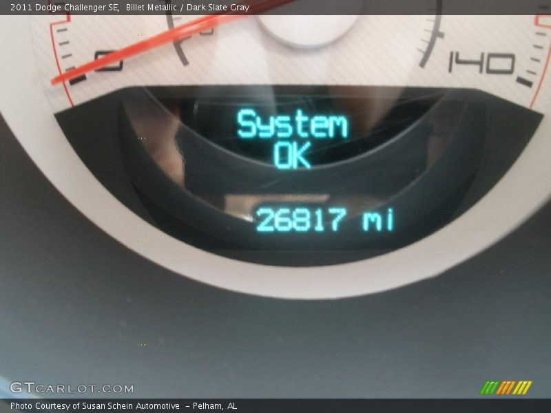 Billet Metallic / Dark Slate Gray 2011 Dodge Challenger SE
