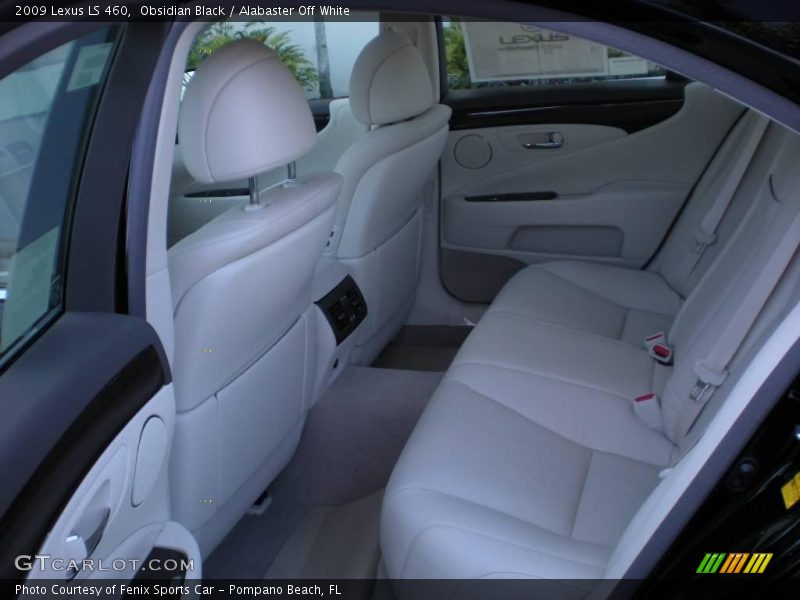 Obsidian Black / Alabaster Off White 2009 Lexus LS 460