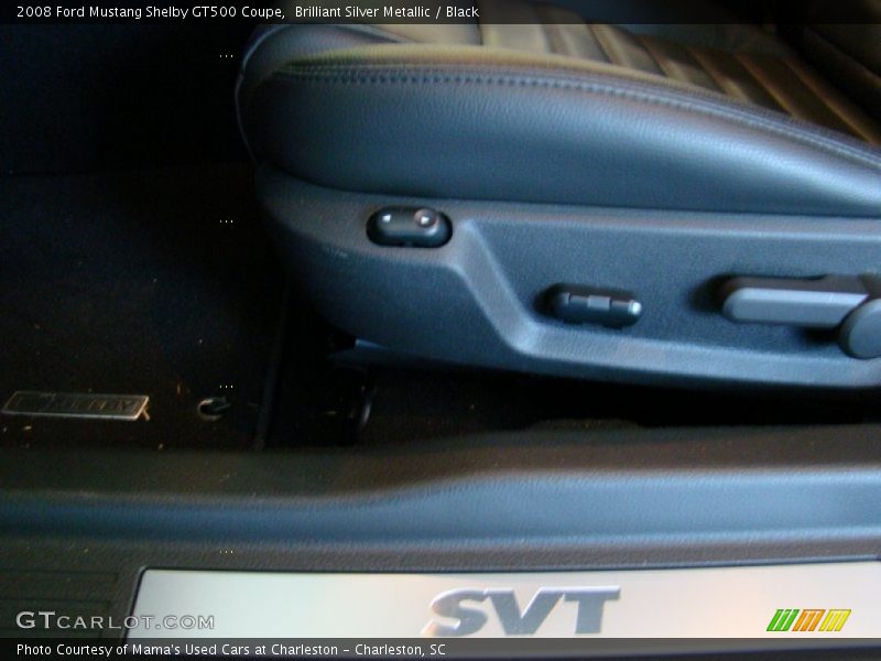 Brilliant Silver Metallic / Black 2008 Ford Mustang Shelby GT500 Coupe