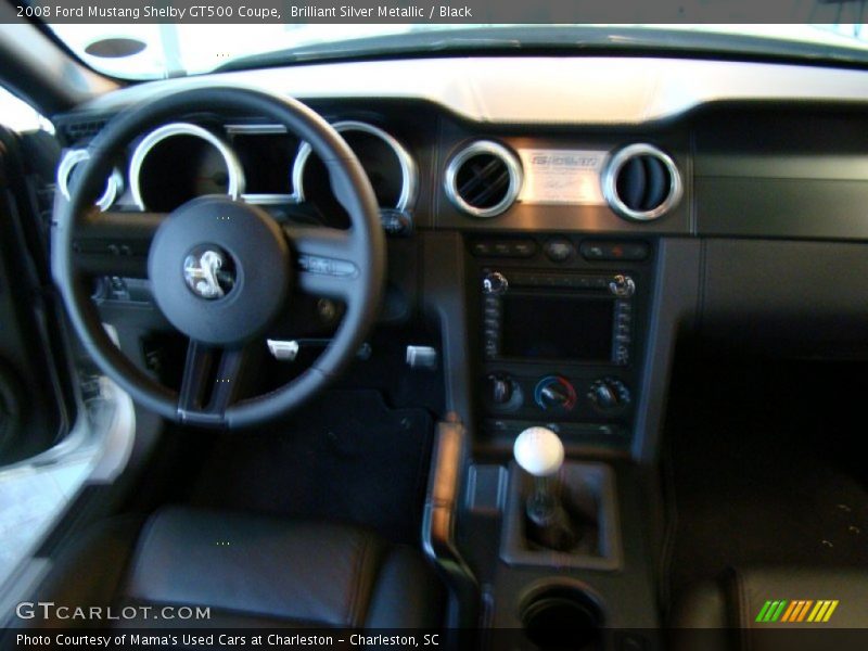 Brilliant Silver Metallic / Black 2008 Ford Mustang Shelby GT500 Coupe