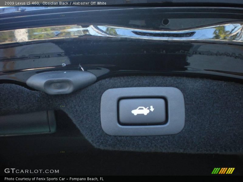 Obsidian Black / Alabaster Off White 2009 Lexus LS 460