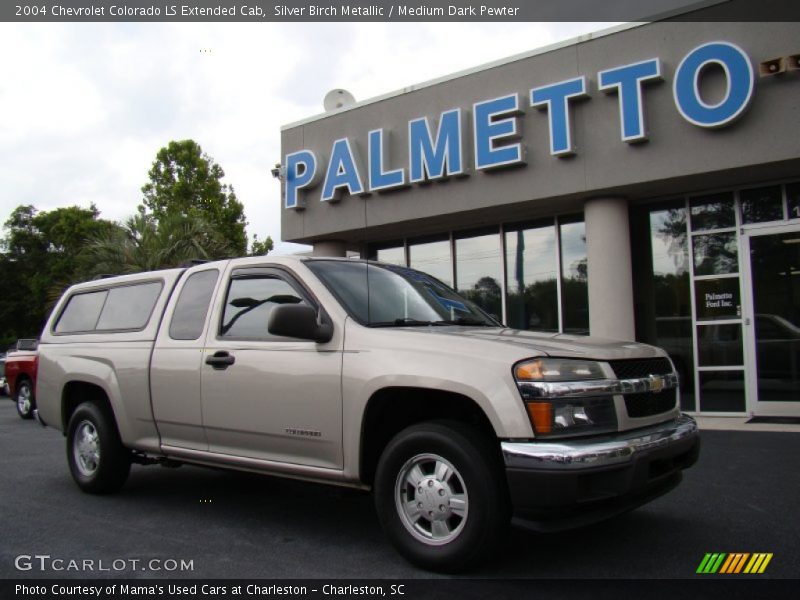 Silver Birch Metallic / Medium Dark Pewter 2004 Chevrolet Colorado LS Extended Cab