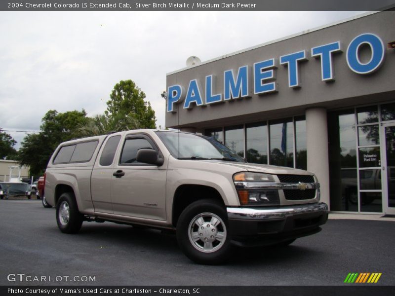 Silver Birch Metallic / Medium Dark Pewter 2004 Chevrolet Colorado LS Extended Cab