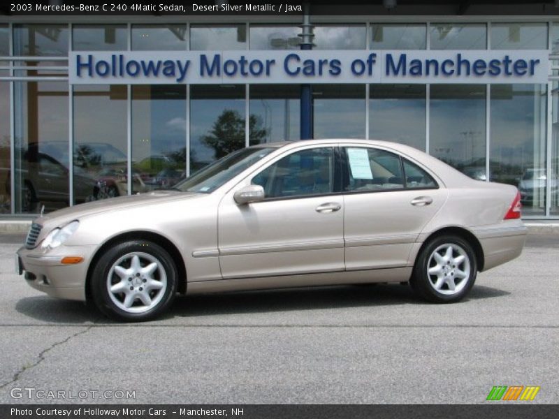 Desert Silver Metallic / Java 2003 Mercedes-Benz C 240 4Matic Sedan