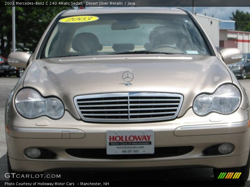 Desert Silver Metallic / Java 2003 Mercedes-Benz C 240 4Matic Sedan