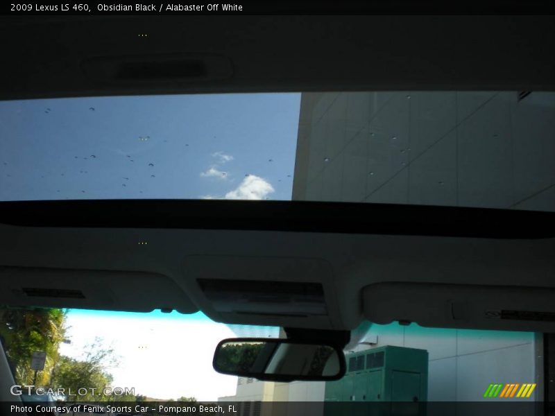 Obsidian Black / Alabaster Off White 2009 Lexus LS 460