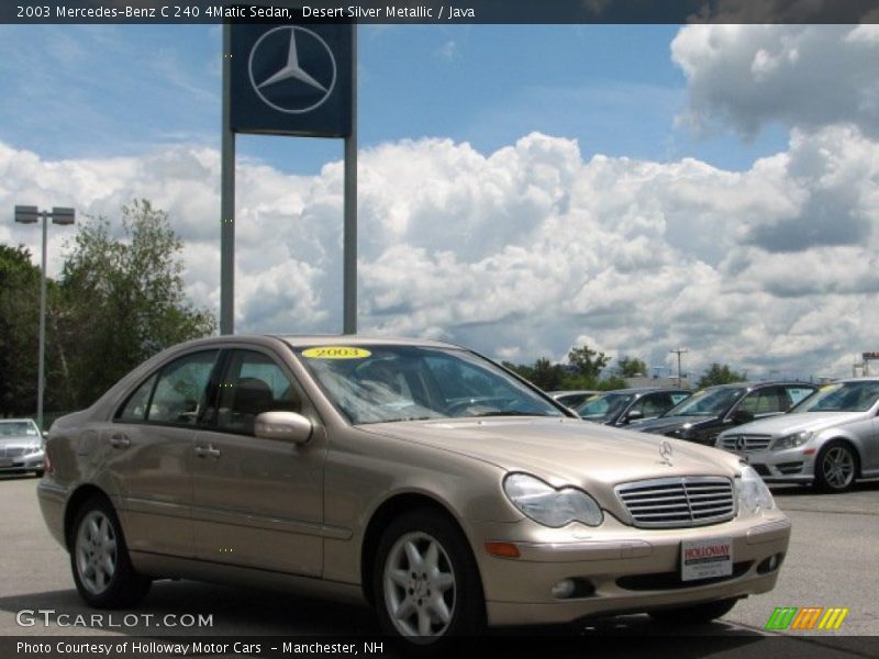 Desert Silver Metallic / Java 2003 Mercedes-Benz C 240 4Matic Sedan