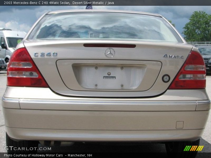 Desert Silver Metallic / Java 2003 Mercedes-Benz C 240 4Matic Sedan