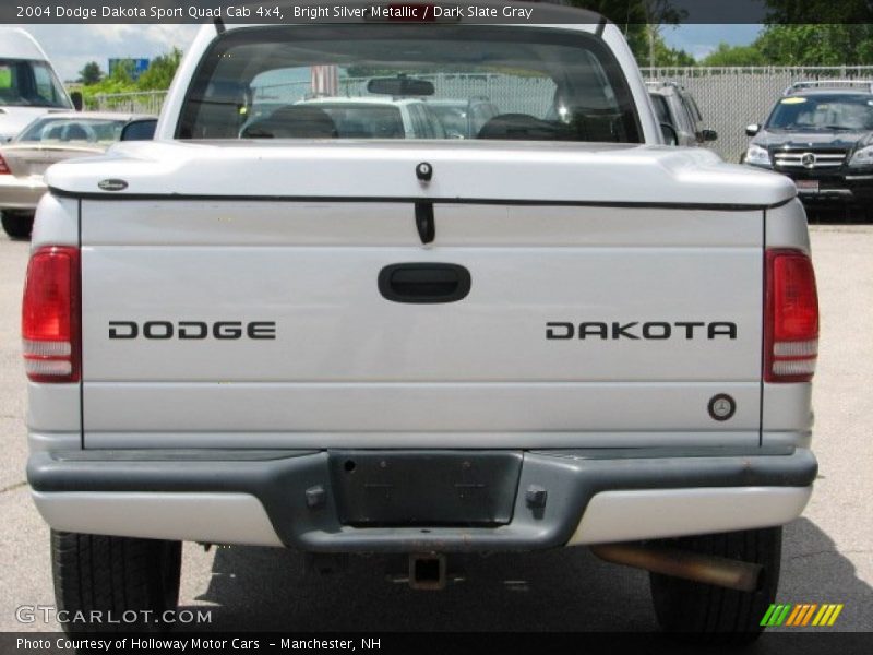 Bright Silver Metallic / Dark Slate Gray 2004 Dodge Dakota Sport Quad Cab 4x4