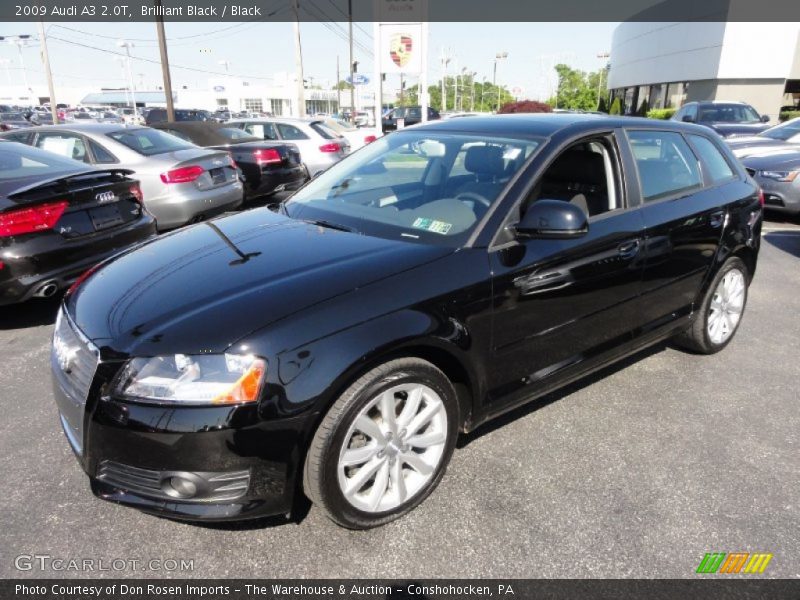 Brilliant Black / Black 2009 Audi A3 2.0T