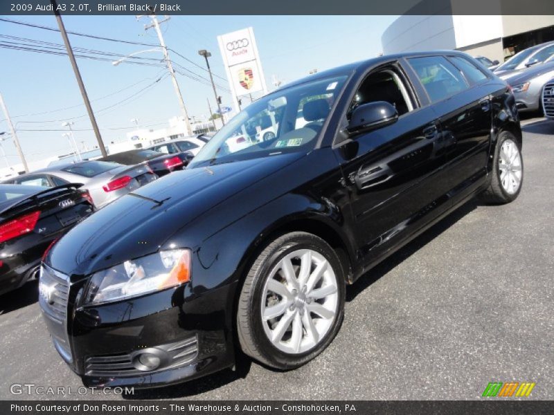 Brilliant Black / Black 2009 Audi A3 2.0T