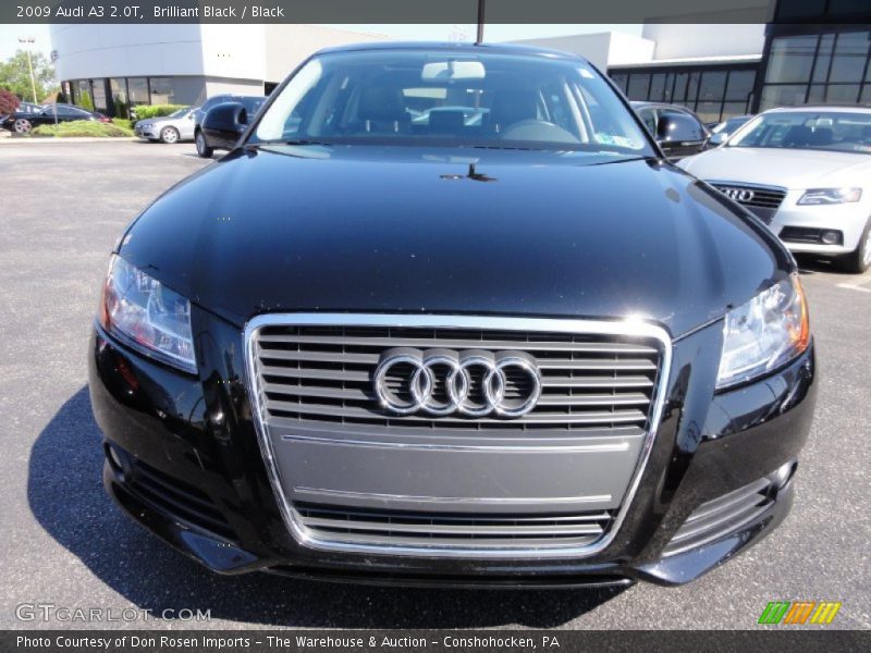 Brilliant Black / Black 2009 Audi A3 2.0T