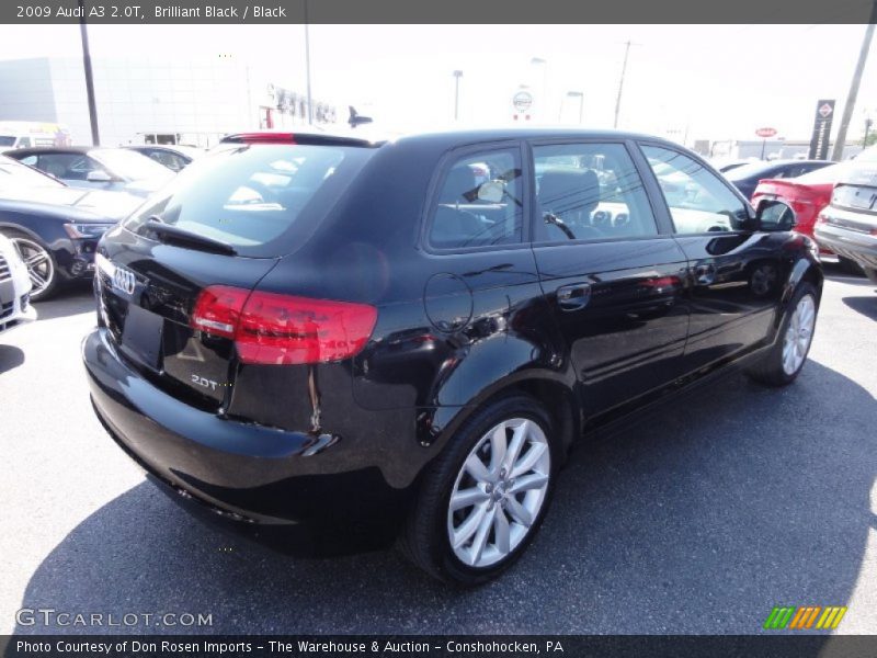 Brilliant Black / Black 2009 Audi A3 2.0T
