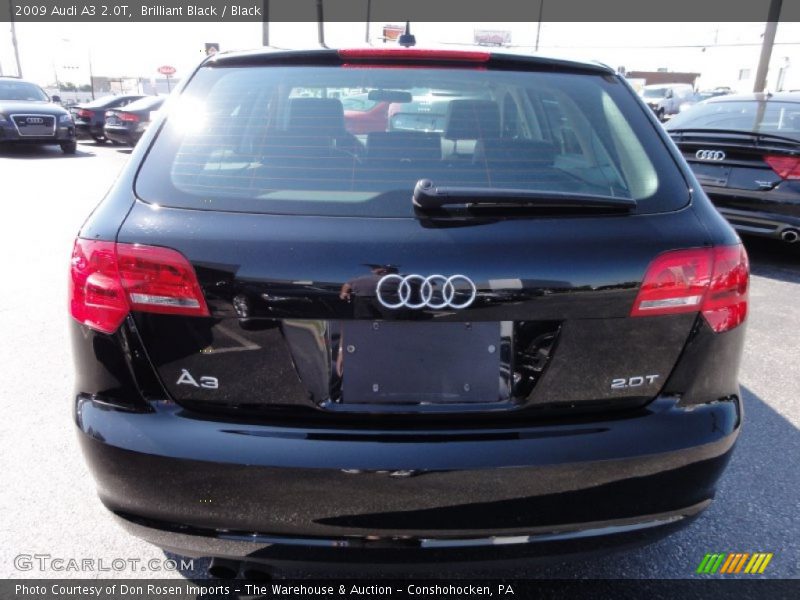 Brilliant Black / Black 2009 Audi A3 2.0T